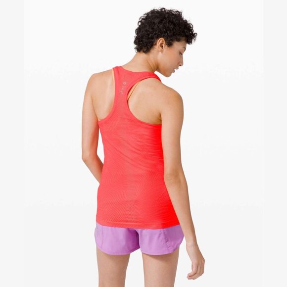 Lululemon Swiftly Speed Racerback *SeaWheeze Illusion Flare / Florid Orange - 2 - Picture 10 of 11